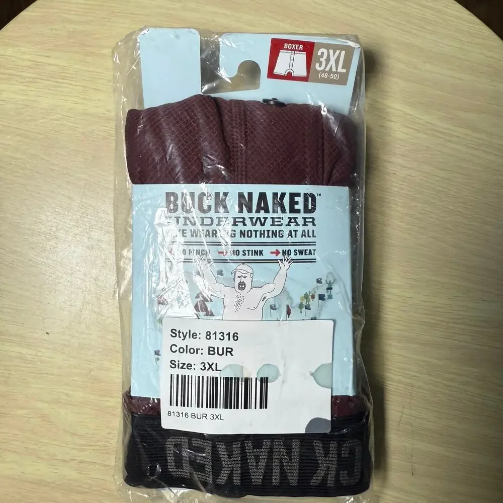 Duluth Trading Men’s Buck Naked 2 Boxers 1 Organic Boxers 3XL